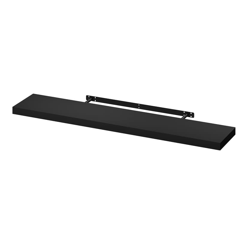 WOLTU Floating Shelf Black Wooden Display Shelf Wall Stor… - 1