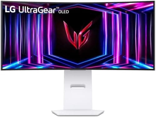 LG Ultragear™ 34GS95QE-W.AEU Ecran PC Gaming 34" - Dalle OLED résolution QHD (3440x1440), 0.03 ms GtG 240Hz, DisplayHDR™ TrueBlack 400, DCI-P3 98.5% (CIE1976), AMD FreeSync Premium Pro, NVIDIA G-Sync