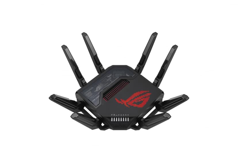ASUS ROG Rapture GT-BE98 Quad-band WiFi 7 AiMesh Extendable Gaming Router, 25Gbps, 320MHz, 4K-QAM, Dual 10G Ports, Quad 2.5G Ports, Subscription-free Network Security, VPNs, 4G LTE/5G Mobile Tethering - 1