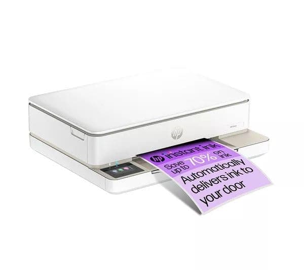 HP Envy 6132e All-in-One Inkjet Wireless Printer with Fax & 6 Months Instant Ink