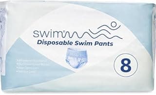 Swimmm – Couche Piscine Adulte Jetables – Protection Adulte Incontinence – Discrètes & Doux pour la Peau – Protection dans l’eau – Couches de Bain (8)