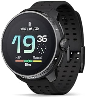 SUUNTO Race GPS Sports Watch, Smartwatch for Multisport Training Workout, AMOLED Touch screen & Digital Crown, Advanced Health & Recovery Supports, 26-Day Battery Life, Dual-GNSS, Offline Map, Black - 1