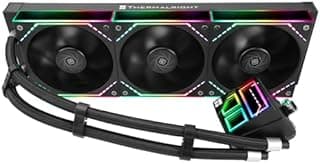 Thermalright TR Frozen Infinity 360 Black CPU Aio Refroidisseur TL-M12x3 PWM,refroidisseur d'eau pour processeur d'ordinateur,ARGB Infinity Mirror,refroidissement liquide CPU 360° LGA1851/1700 - 1