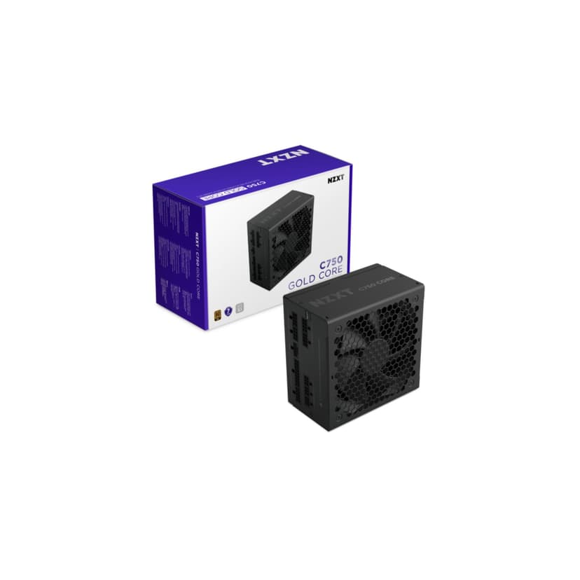 NZXT C850 Gold Core - 850W ATX 3.1 Power Supply - 80 PLUS Gold - Cybenetics Platinum - Fully Modular - PCIe 5.1 600 W 12 V-2x6 - Zero RPM Fan - 10°C Capacitors - Black - 2