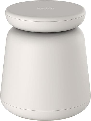 Belkin BoostCharge Pro 2-in-1 Wireless Charger with Qi2 (15W) - MagSafe Compatible Charger for iPhone 16, 15, 14, 13, 12 Series, Apple Watch, AirPods and Other Qi2 Devices with Power Adapter