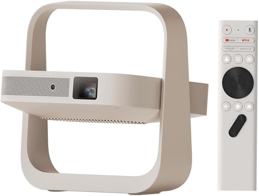 XGIMI Elfin Flip 1080P Video Projector, Licensed Netflix, Built-in Adjustable Stand, 400 ISO Lumens, Screen Adaption, 2 x Built-in 3W Speaker, Wi-Fi, Bluetooth, Screen Mirroring