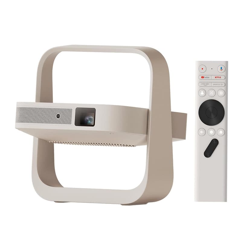 XGIMI Elfin Flip 1080P Video Projector, Licensed Netflix, Built-in Adjustable Stand, 400 ISO Lumens, Screen Adaption, 2 x Built-in 3W Speaker, Wi-Fi, Bluetooth, Screen Mirroring - 1
