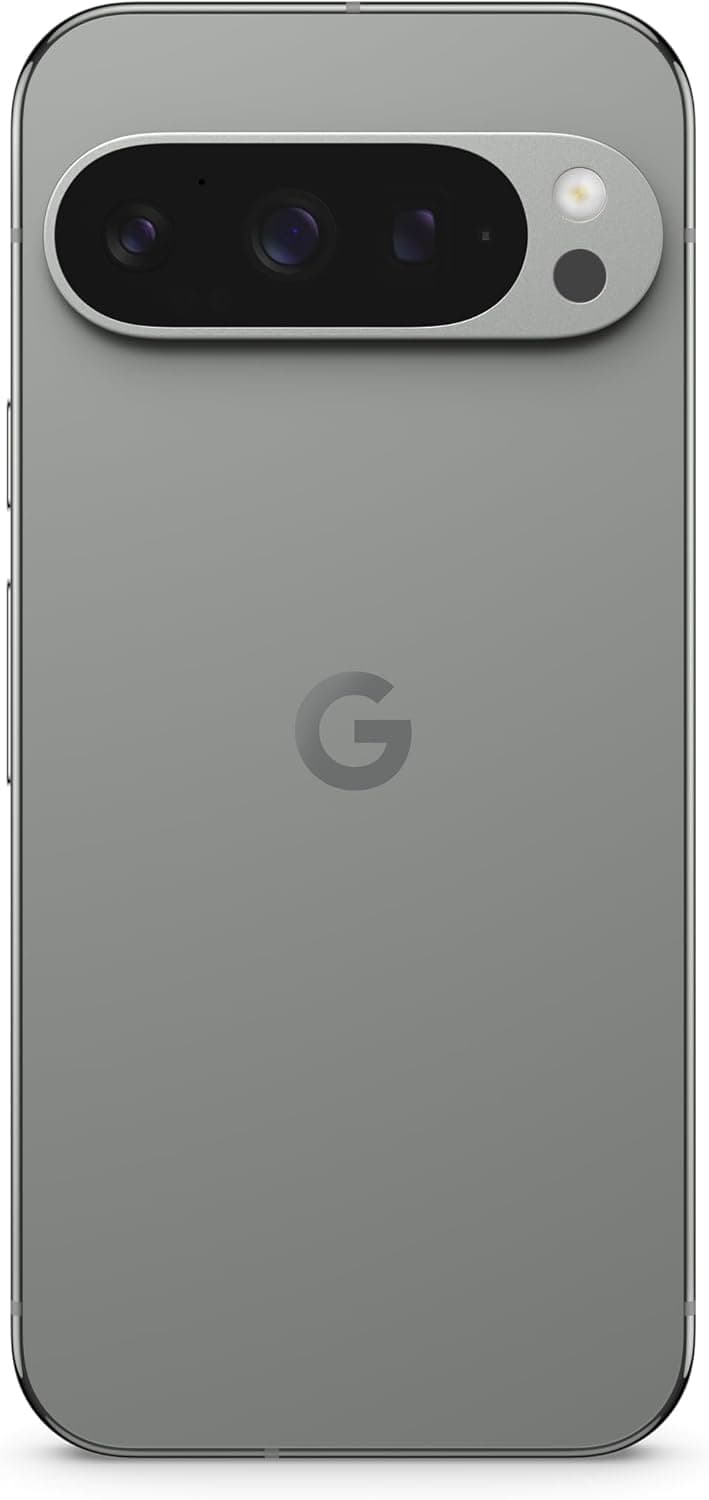 Google Pixel 9 Pro – Smartphone Android débloqué avec Gemini, Triple Appareil Photo arrière, 24 Heures d'autonomie et écran Super Actua 6,3 Pouces – Porcelaine, 128GB