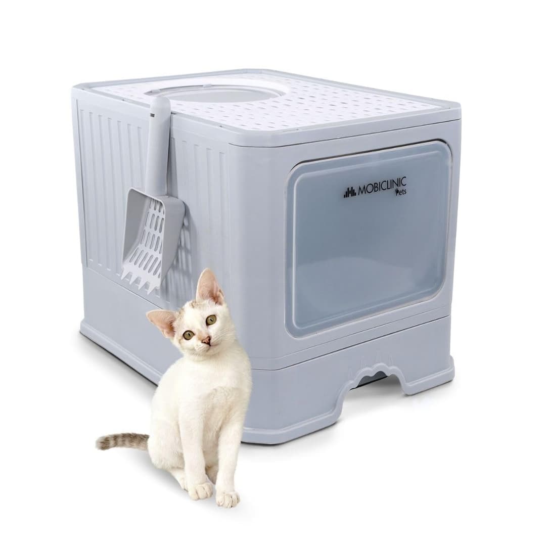 Mobiclinic® Pets, Bac à litière pour Chats Couvert, Tiroi…
