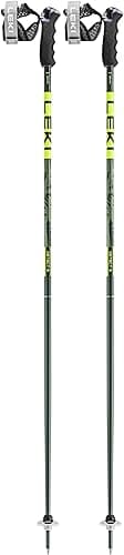 LEKI Detect S Ski Poles 120 cm Olive Green/Dark Olive/Neo…