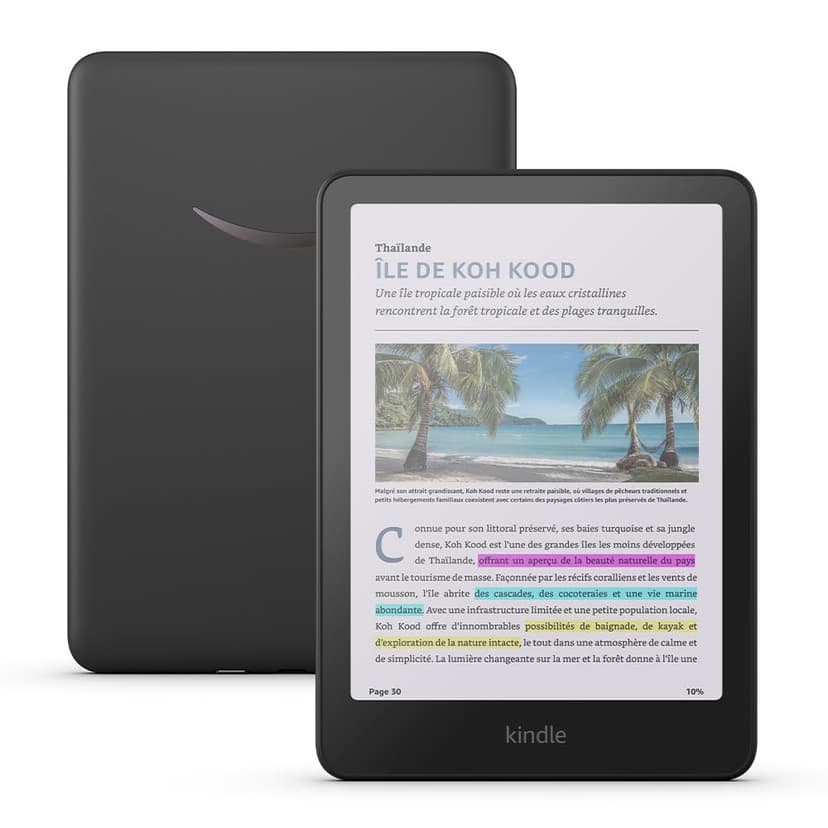 Amazon Kindle Colorsoft (Nouvelle génération) - avec écran couleur et éclairage chaud réglable - 16 Go - 1