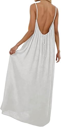 Boheme Chic Camisole Dress Backless Sleeveless for Women …