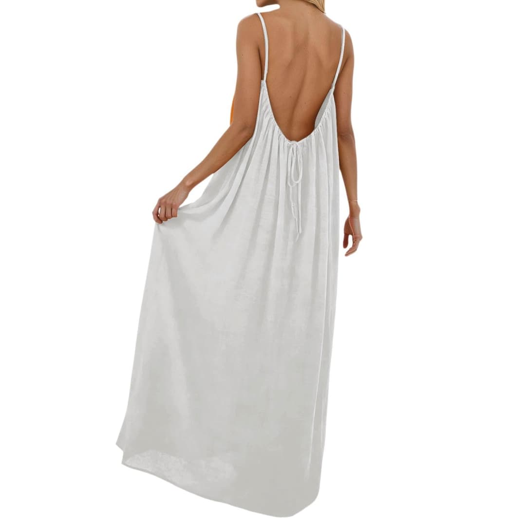Boheme Chic Camisole Dress Backless Sleeveless for Women …