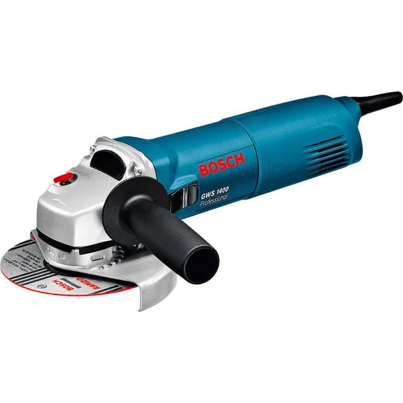 Bosch Professional GWS 1400 angle grinder (1400 W motor, 125 mm disc diameter, backing flange, protective guard, locking nut, two-hole spanner, in carton) - 4