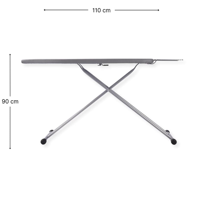 SensaHome Ironing Board – Folding Ironing Table with Steam Unit Holder – 110×33cm – Light Grey - 5