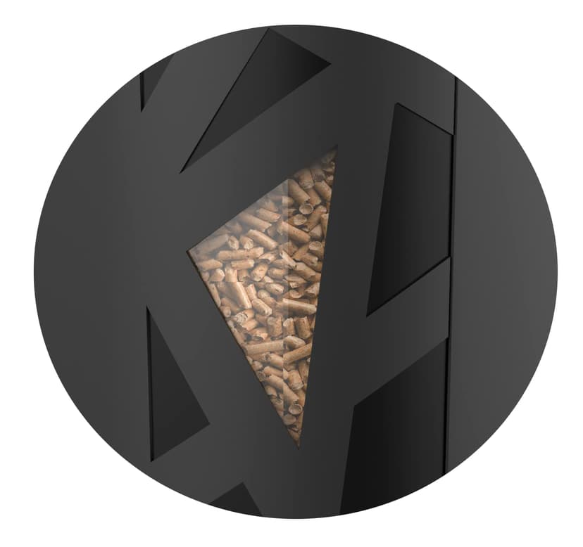 EDA Wood Pellet Box XL Black 45 kg - 4