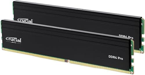 Crucial Pro DDR4 RAM 32GB Kit (2x16GB) 3200MHz, Intel XMP…