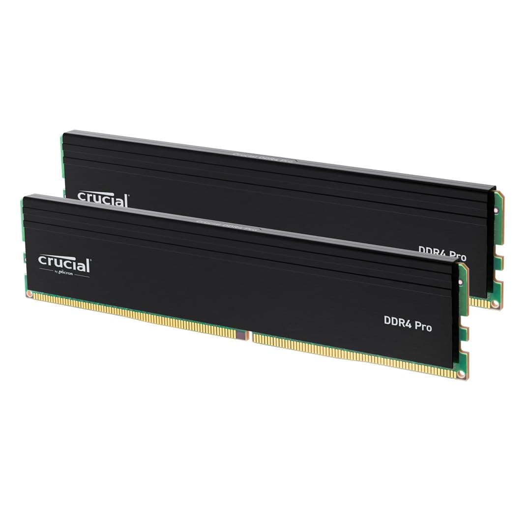 Crucial Pro DDR4 RAM 32GB Kit (2x16GB) 3200MHz, Intel XMP…
