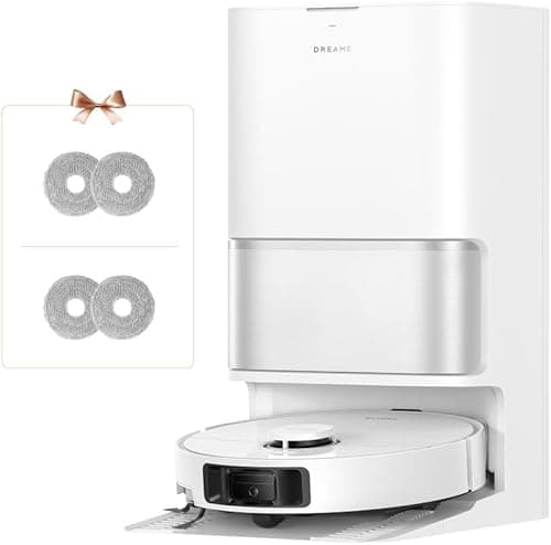 DREAME L10s Ultra Gen 3 Vacuum and Mop Robot with 25,000 Pa Suction Power, Extendable Side Brush and Mop, All in One Self-Cleaning Station, Voice and App Control