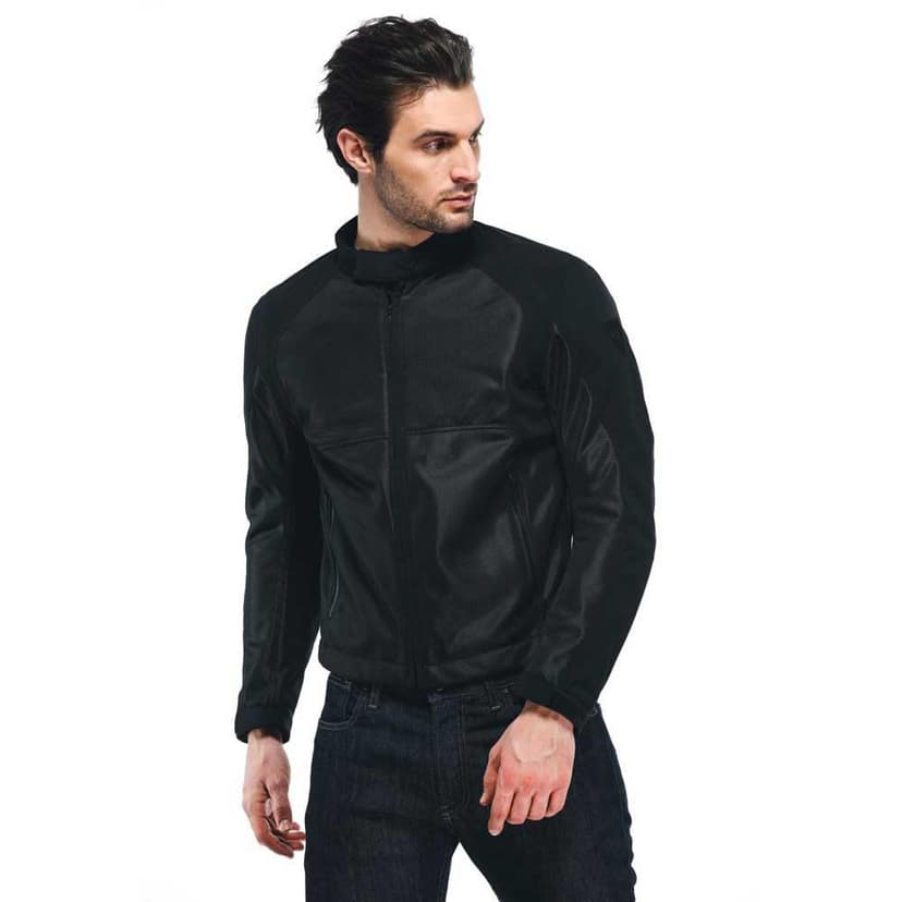 Dainese Sevilla Air Tex Jacket, Veste Moto Été, Homme, Noir/Noir, 50 - 2