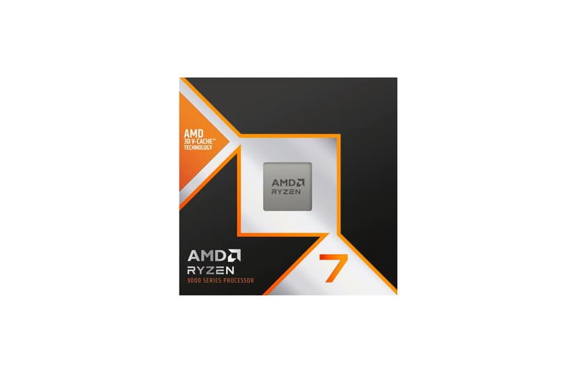 AMD RYZEN ™ 7 9800X3D 8 Coeurs/16 Threads débridés, Architecture Zen 5, 104 Mo Cache, 120W TDP, Jusqu'a 5.2 Ghz Frequence Boost, Socket AM5, Ventilateur Non Inclus - 2