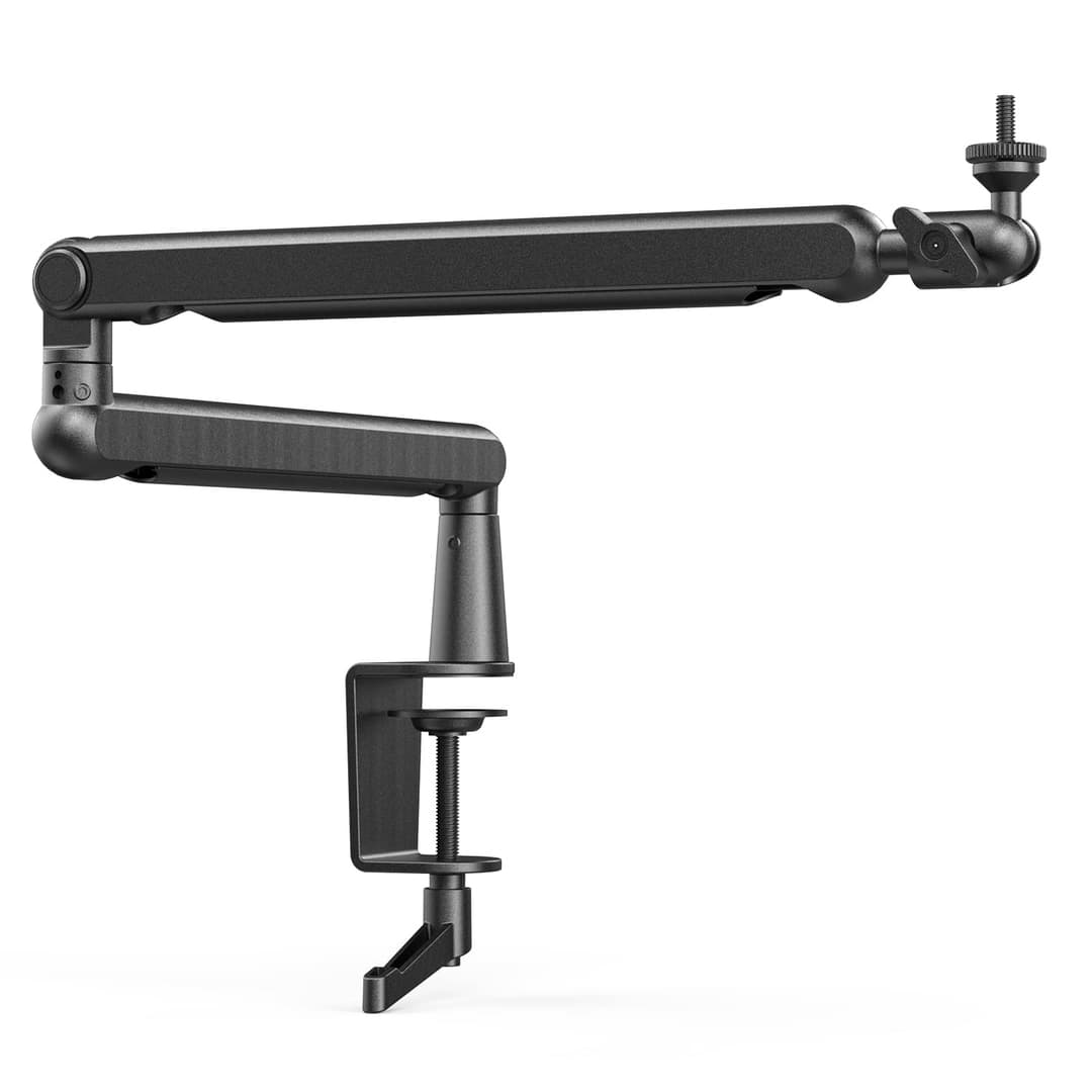 FIFINE Microphone Arm, Flat Adjustable Rods Microphone St…
