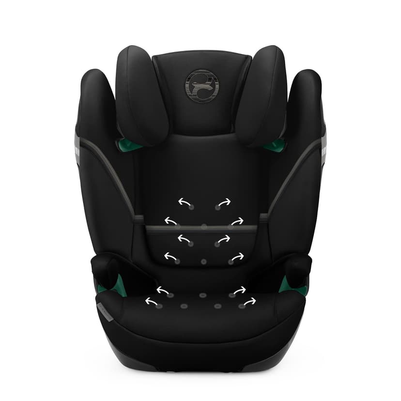 CYBEX Gold Siège Auto Solution S2 i-Fix, Pour les Voitures Avec et Sans ISOFIX, 100 - 150 cm, De 3 à 12 ans Environ (15 - 50 Kg), Moon Black - 6