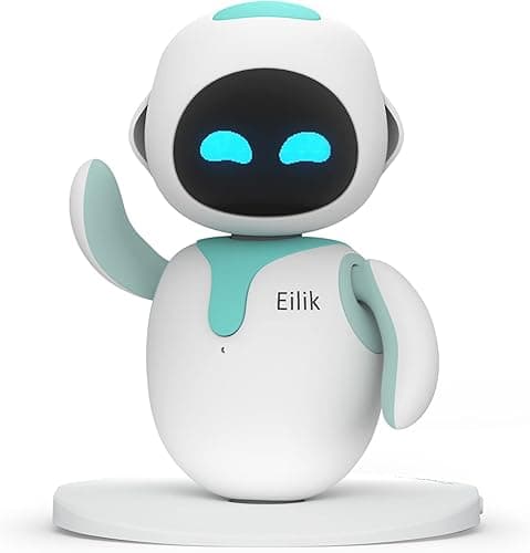 ENERGIZE LAB Eilik - Cute Robot Pets Toys with Abundant Emotions, Your Perfect Interactive Companion at Home or Workspace, Unique for Girls & Boys.