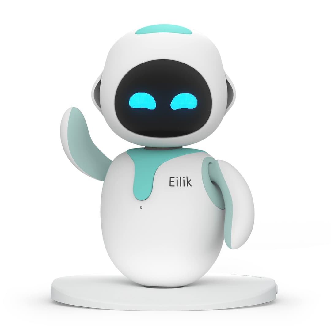 ENERGIZE LAB Eilik - Cute Robot Pets Toys with Abundant Emotions, Your Perfect Interactive Companion at Home or Workspace, Unique for Girls & Boys.