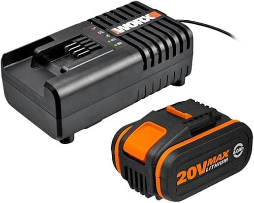 Worx Battery Charging Station for Powershare Batteries/Fast Battery Charger., WA3604 80W, 20V