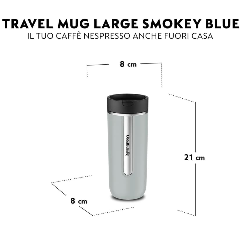 Nespresso Travel Mug Large, Smokey Blue, 540ml - 3