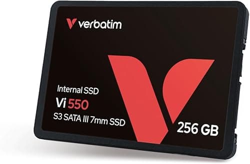 Verbatim Vi550 S3 SSD - internal SSD 256GB - Solid State Drive - 2.5'' SATA III interface - internal SSD drive with 3D NAND technology - high performance SSD 256GB - 560MB/s - black