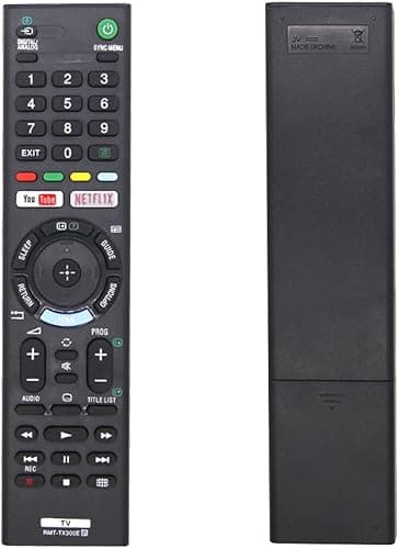 Remplacement telecommande Sony RMT-TX300E pour telecommande Universelle Sony TV avec Boutons Netfllx et You Tub