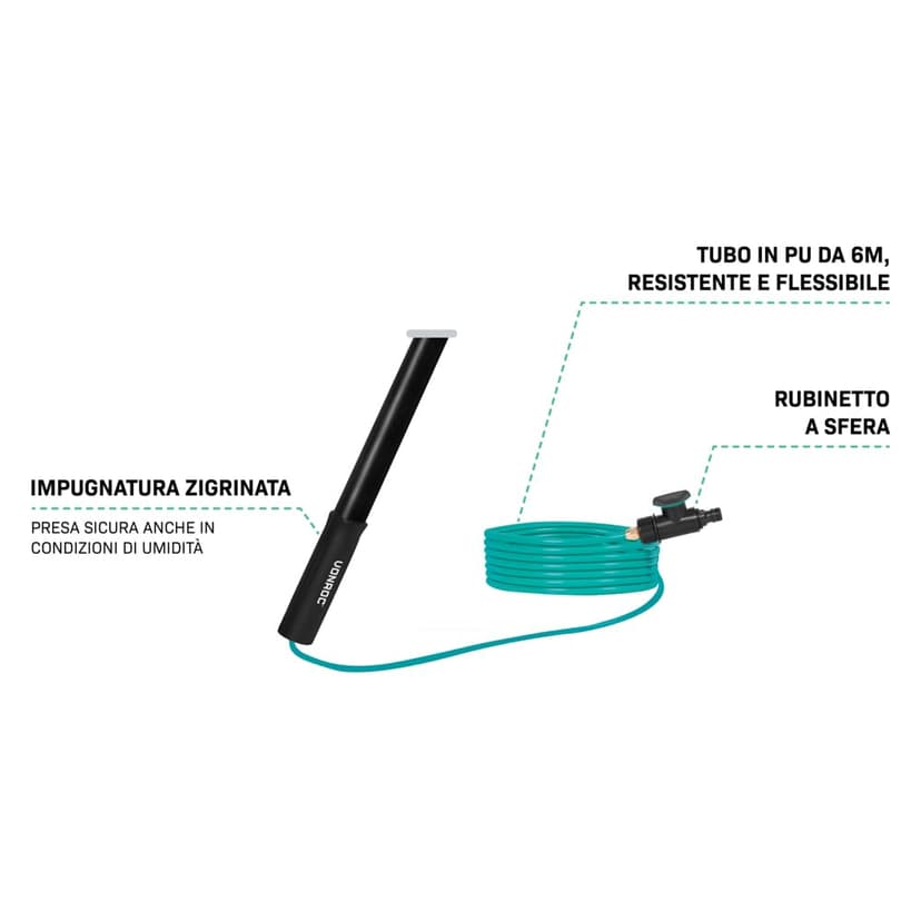 VONROC Window Cleaner with Telescopic Rod 4.6 m - Car Wash Brush with Handle, Professional Window Wiper with Washing Brush for Windows, Solar System - Includes Brush, Hose, Soap Dispenser - 9