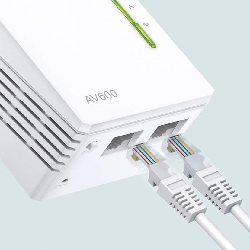 TP-Link TL-WPA4220 2-Port Add-On Powerline Adapter, Range Extender, Broadband/WiFi Extender, WiFi Booster/Hotspot - 3