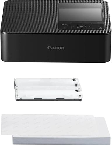 Canon Selphy Cp1500 Mobile Photo Printer With Paper Set, Black, Wireless Bluetooth Printer With Accessories, Compact And Lightweight, With 54 Sheets Paper In Format 4X6 Postcard