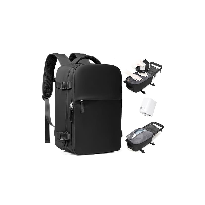 BJLFS Vacuum Backpack Travel Bag With Pump Ryanair Cabin … - 1