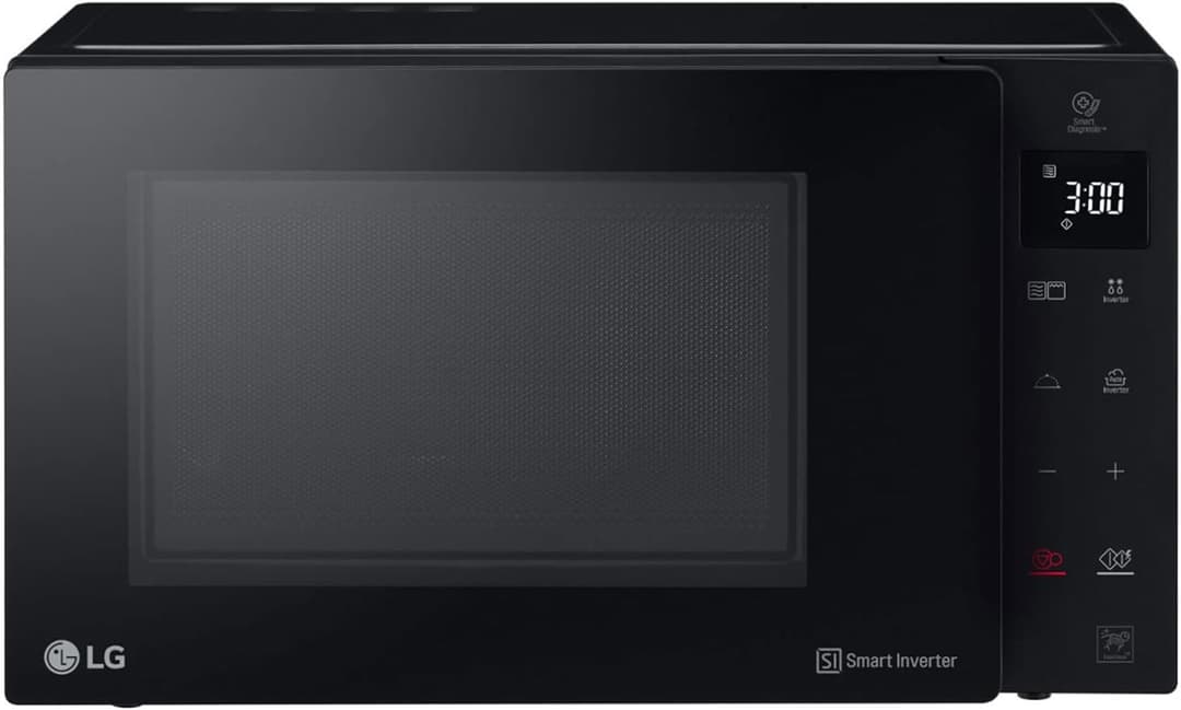 LG MH7235GPS Smart Inverter Microwave Oven with Quartz Grill, 32 Litre, 1200 W, Automatic Programs, 5 Power Levels, Crispy Microwave Plate Included - Smoke Black