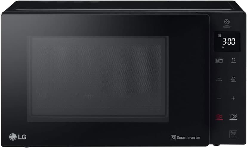 LG MH7235GPS Smart Inverter Microwave Oven with Quartz Grill, 32 Litre, 1200 W, Automatic Programs, 5 Power Levels, Crispy Microwave Plate Included - Smoke Black - 1