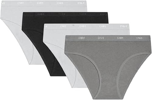 DIM Girl - Les Pockets EcoDIM Cotton x4 | Ultra Soft & Stretch | Fun Designs | Everyday Comfort