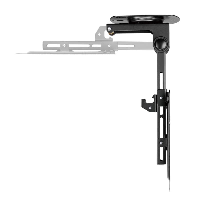 AISENS - CT43S-187 - Swivel Ceiling Stand, Foldable for Monitor/TV 20 kg of 19-43, Black - 4