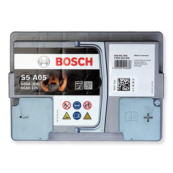 Bosch S5A05 - Batterie Auto - 60A/h - 680A - Technologie AGM - adaptée aux Véhicules avec Start/Stop - 3