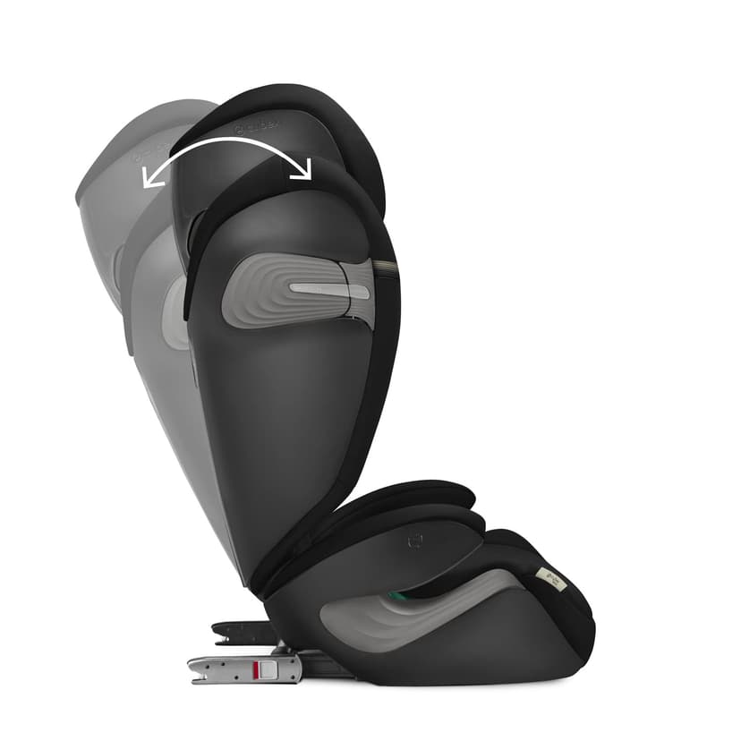 CYBEX Gold Siège Auto Solution S2 i-Fix, Pour les Voitures Avec et Sans ISOFIX, 100 - 150 cm, De 3 à 12 ans Environ (15 - 50 Kg), Moon Black - 7
