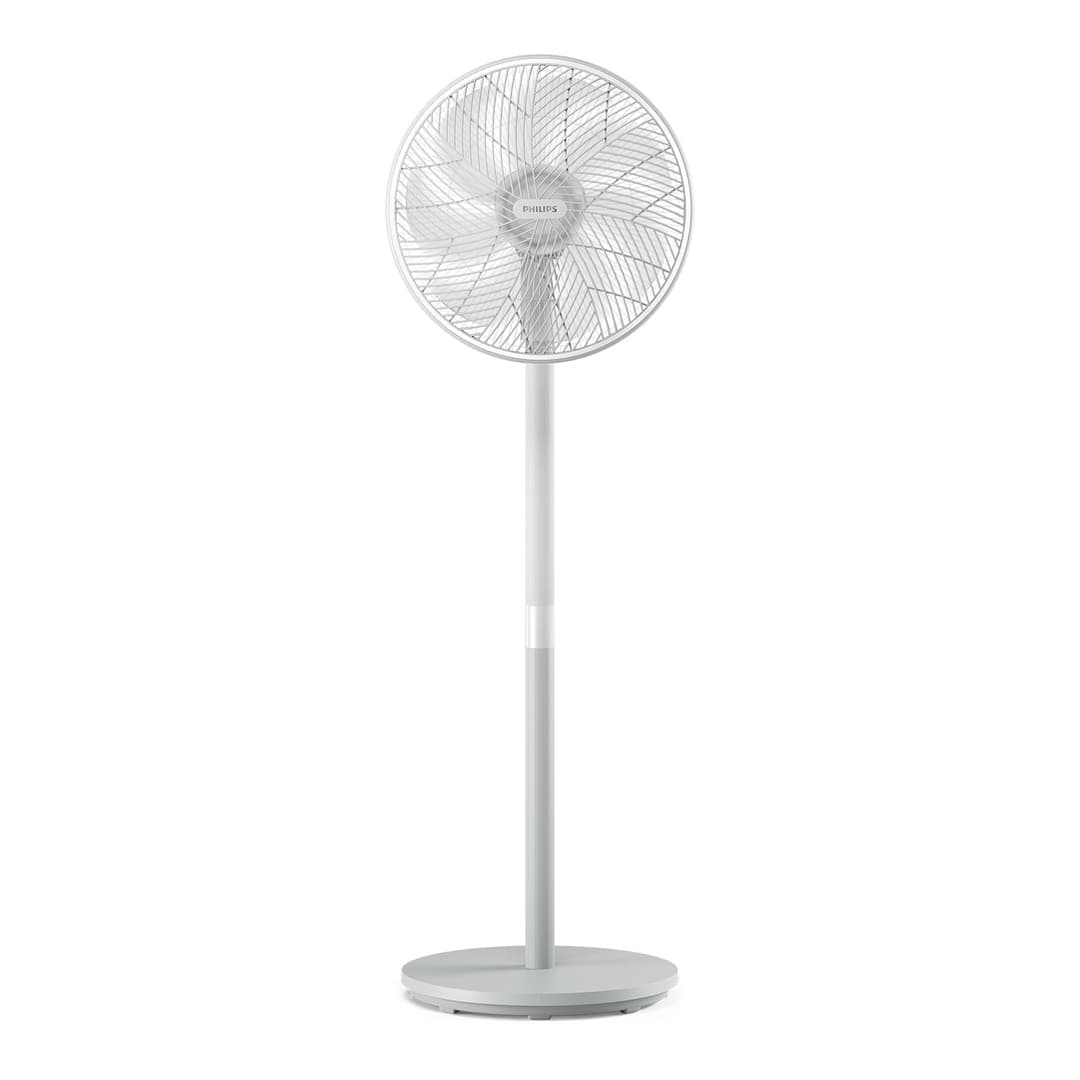 Philips Pedestal Fan Series 2000. Powerful & Ultra-Quiet with SilentWings Technology. 19 dB. 2-in-1 Table & Standing Fan. Adjustable Tilt & Oscillation. 12h timer. White. (CX2550/00)