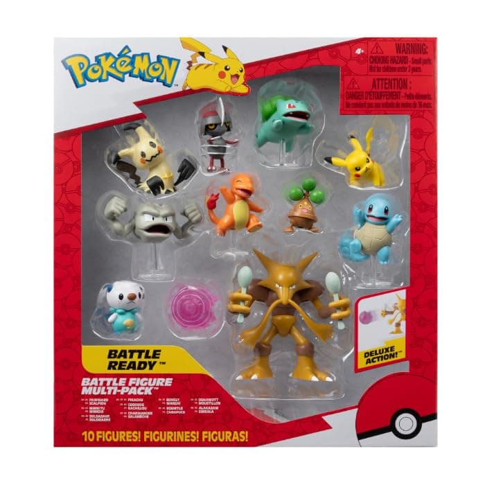 PKW Figurine de Combat MP 10Pk 5,1 cm : Pikachu #4, Squir…