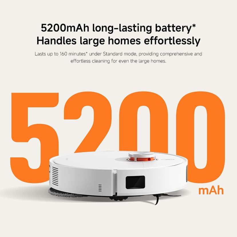 XIAOMI Robot Vacuum X20 Pro – Smart 2-in-1 Vacuum & Mop with Auto-Empty Dock, AI Obstacle Avoidance, 8000Pa Suction, LDS Laser Navigation, App & Voice Control, UK Version – White - 7