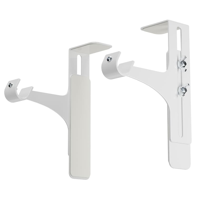 Curtain Rod Holder without Drilling, Bracket for Roller Shutter Box, Curtain Rod Holder, No Drilling, Bracket for Roller Shutter Box, White - 8