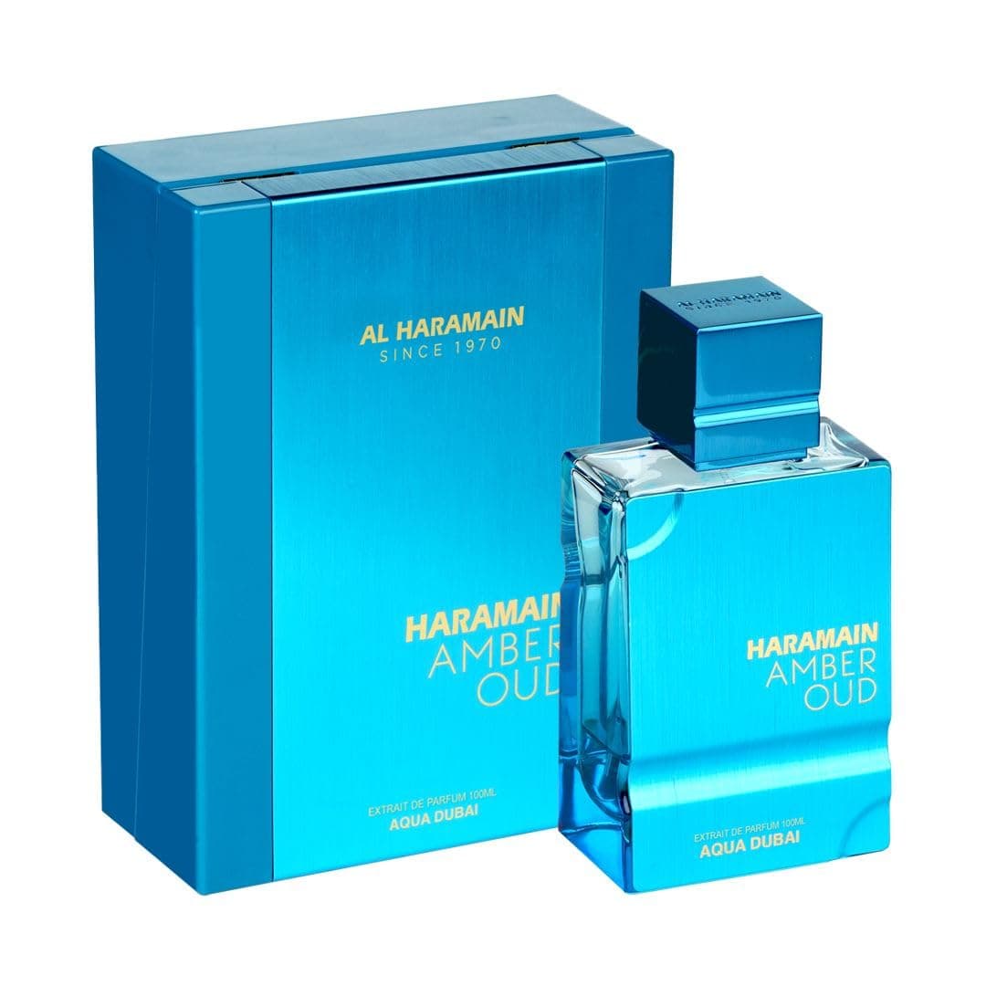 Al Haramain Amber Oud Aqua Dubai 100ml Eau de Perfume Spray | Luxury Arabian Perfume for Women | Fruity, Fresh, Amber & Musk Fragrance