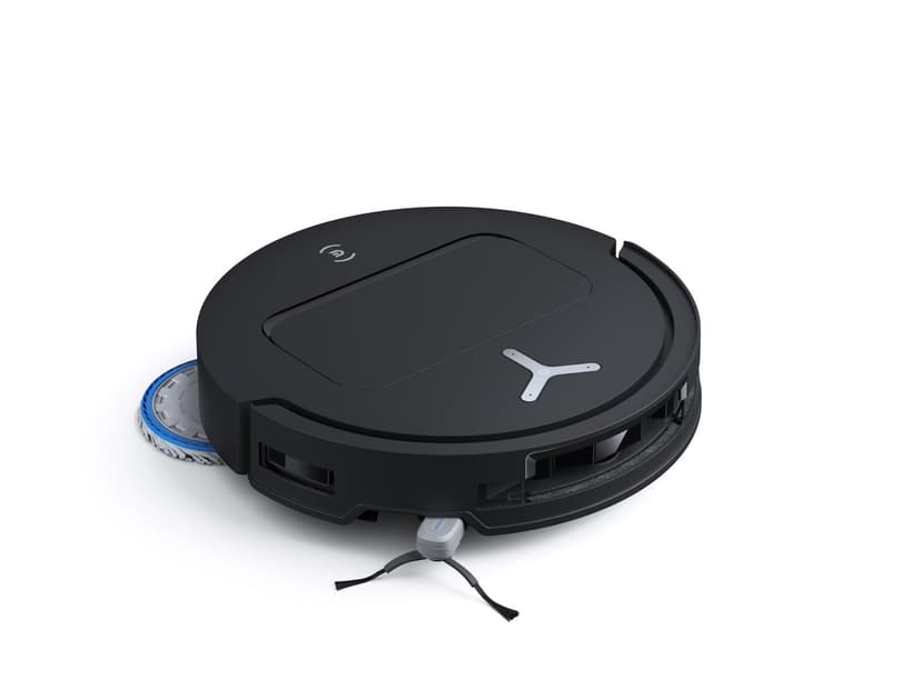 ECOVACS DEEBOT T50 OMNI Robot Vacuum Cleaner, 15000 Pa, Extendable Side Brush and Floor Washer, ZeroTangle 2.0, Warm Water Wash at 75 °C, Ultra Slim 81 mm, Black - 4