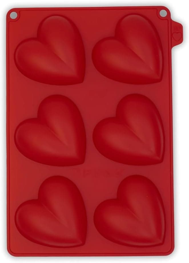 CÉCOA • Moule Silicone Coeurs 3D • 100% Alimentaire • Sans BPA • Anti-Adhésif • Gâteaux, Entremets, Chocolats • Four, Frigo, Congélateur • Températures -40°C à +230°C - 1